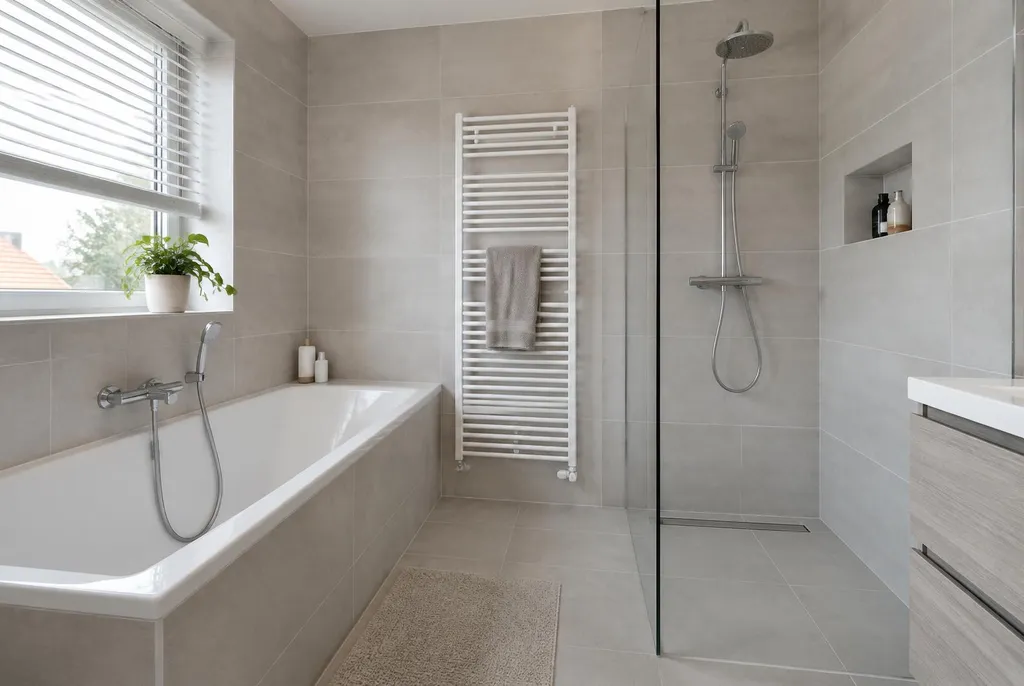 Kitbedrijf Doornspijk – badkamer met strak afgewerkte kitranden